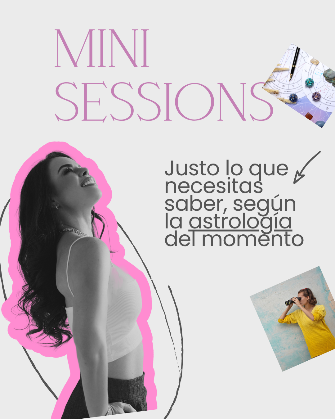 Mini Sessions $60x60m - Astrología oferta especial
